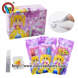 DIY игрушка конфеты блеск клей ручка игрушка конфеты