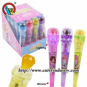Игрушка конфета микрофон освещение игрушка конфета оптом